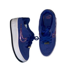 Nike Airforce 1 (Color: Blue and Purple) (Size: US 6)